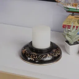ons interior industry Black MDF & Mango Wood Candle Holder-picture-23