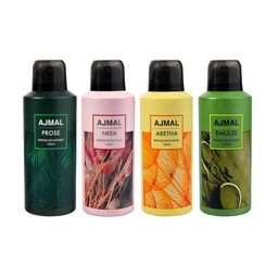 Ajmal Set of Neea + Aretha + Emulse + Prose Long Lasting Perfume Deodorant - 150 ml each-93