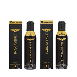 Park Avenue Men Set of 2 Regal Premium No Gas Body Spray - 130 ml Each-12