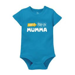 Zeezeezoo Infants I Got It From Mumma Printed Pure Cotton Bodysuit-picture-13