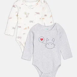 Broon Infant Boys Pack Of 2 Printed Organic Cotton Bodysuit-17