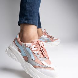 Shoetopia Women Peach-Coloured Mesh Walking Non-Marking Shoes-picture-24
