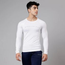 MuscleBlaze Compression Muscle Tee Full Sleeve,  Large  Polar White -image-9