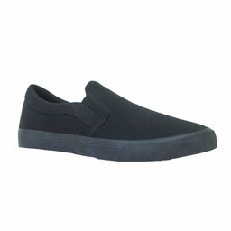 Slipon Skateboarding Canvas shoe- Black-image-82