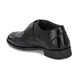 House of Pataudi Men Textured Formal Monk Shoes image 2