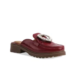 ERIDANI Embellished Round Toe Mules-picture-14