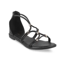 Metro Strappy Women Embellished Open Toe Flats With  Zip Closure-44