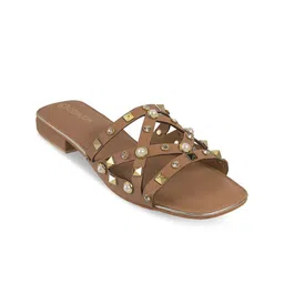 CRIMZON Women Embellished Open Toe Flats-39