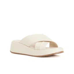 Peach Flores Criss-Cross Strap Leather Open Toe Flats-19