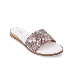 Metro Embellished Open Toe Flats-10
