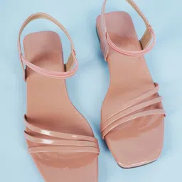 SAPATOS Strappy Open Toe Flats-12