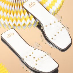 THE WHITE POLE  Embellished Open Toe Flats-22