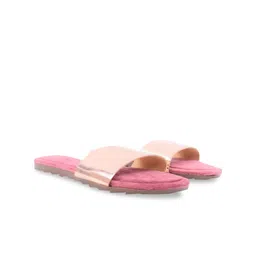 Apratim Women Pink Printed Open Toe Flats-21