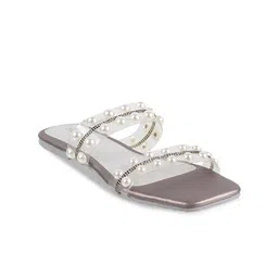 Metro Women Embellished Open Toe Flats-55