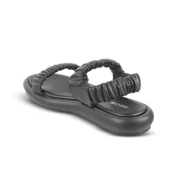 Mochi Textured Open Toe Flats image 3