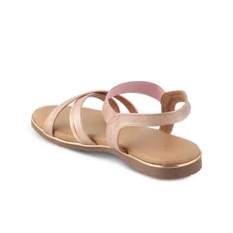 Tresmode FLASHINE Cross Strap Open Toe Flats With Backstrap image 4