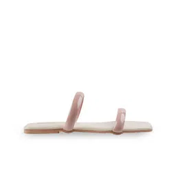 Metro Women Pink Open Toe Flats image 5