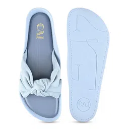 CAI Textured Open Toe Flats image 5