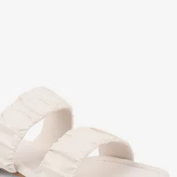 AXIUM Textured Open Toe Flats image 3