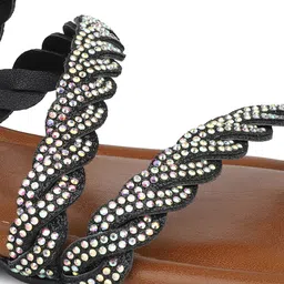 Inc 5 Embellished Open Toe Flats image 3