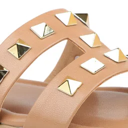 Inc 5 Embellished Open Toe Flats image 4