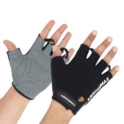 Arrowmax Gym Gloves for Men,  Black & Grey  Free Size -image-9