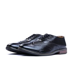 ITALIAN ELEGANZA Men Textured Round Toe Formal Oxfords Shoes-image-46
