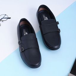 The Indian Garage Co Men Double Strap Comfort Insole Monks-image-13