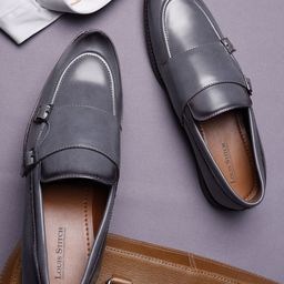 LOUIS STITCH Men Leatherette Slip On Formal Shoes-picture-31