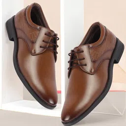 FAUSTO Men Textured Formal Derbys-picture-18