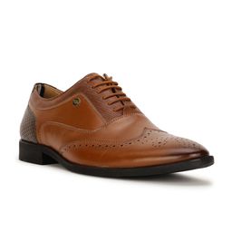 Bata Men Tan Colored Formal Oxford Shoes-image-84