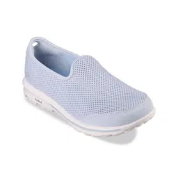 Skechers Women Self Design Slip On Round Toe Non Marking Walking Shoes-image-54
