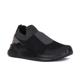 Flying Machine Men Black Textile Walking Shoes-17