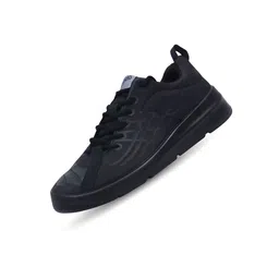 plaeto Kids Unisex Black Canvas Regular Running Non-Marking Shoes-image-7
