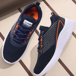 CLYMB Men Blue Mesh Running Non-Marking Shoes-picture-11