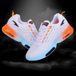ASIAN Men White Mesh Running Non-Marking Shoes-27
