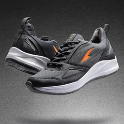 ASIAN Men Grey Mesh Running Non-Marking Shoes-picture-13