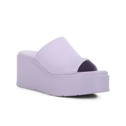 London Rag Peep Toes Flatform Heel Mules-53