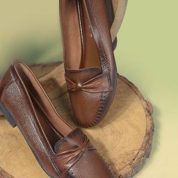 Liberty Women Textured Leather Penny Loafers-50