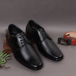 HikBi Round Toe Leather Formal Derby-image-82