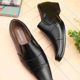 Provogue Men Textured Formal Slip-On Shoes-image-80