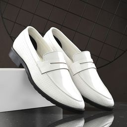 INVICTUS Men Patent Leather Formal Penny Loafers-image-90