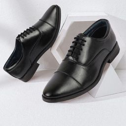 FAUSTO Men Textured Formal Oxfords-image-83
