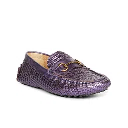 Saint G Women Textured Leather Driving Shoes-image-60