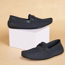 BYFORD by Pantaloons Men Textured Slip-On Driving Shoes-picture-36