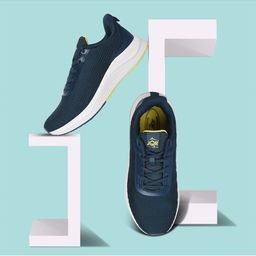 JQR Men 2020 Navy Blue Mesh Running Shoes-46