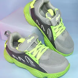 Ajanta Boys Mesh Running Sports Shoes-0