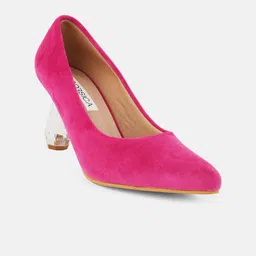 CORSICA Pointed Toe Party Block Pumps image 3
