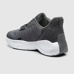 ASIAN Men Grey Mesh Running Non-Marking Shoes image 2
