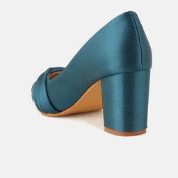 CORSICA Pointed Toe Twisted Embellished Party Block Pumps image 4